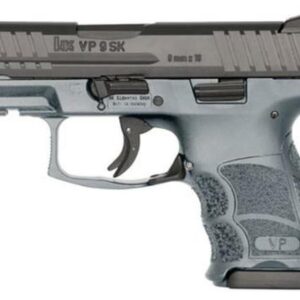 HK VP9SK Subcompact 9mm, 3.39", 10rd, Grey Frame, Black Slide