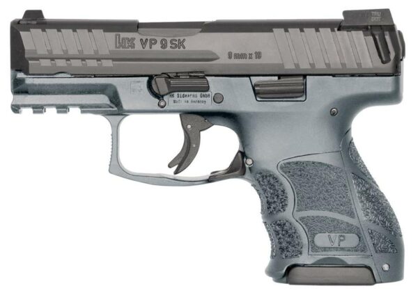 HK VP9SK, Subcompact, 9mm, (Grey) 3-10Rd Magazines and Night Sights