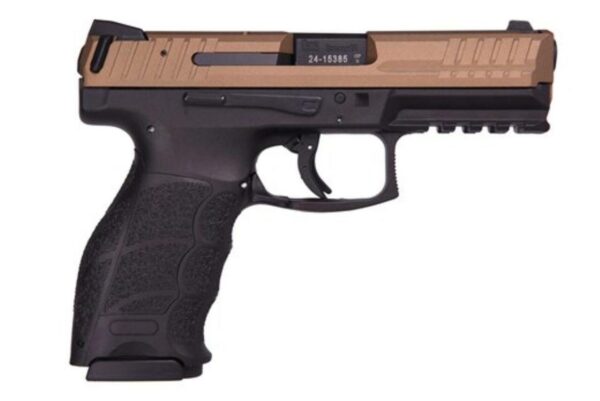 HK VP9, 9mm 4" Barrel Ambi Safety Burnt Bronze 2- 15rd Mags German Made
