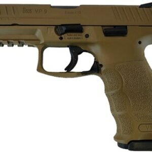 HK VP9, 9mm 4" Barrel Ambi Safety H&K Brown 2- 15rd Mags German Made