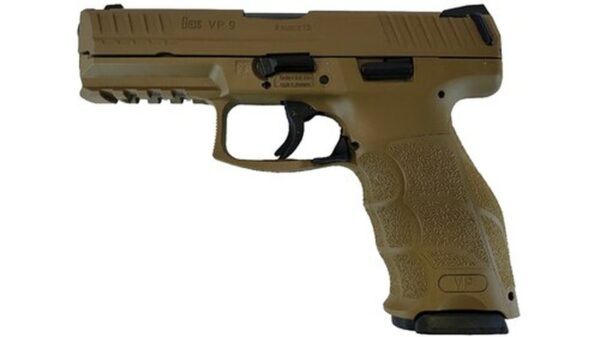 HK VP9, 9mm 4" Barrel Ambi Safety H&K Brown 2- 15rd Mags German Made