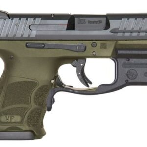 HK VP9 SK LE Crimson Trace Red Laser 9mm 3.39" Barrel OD Grip OD Green Polymer Frame 10rd Mag