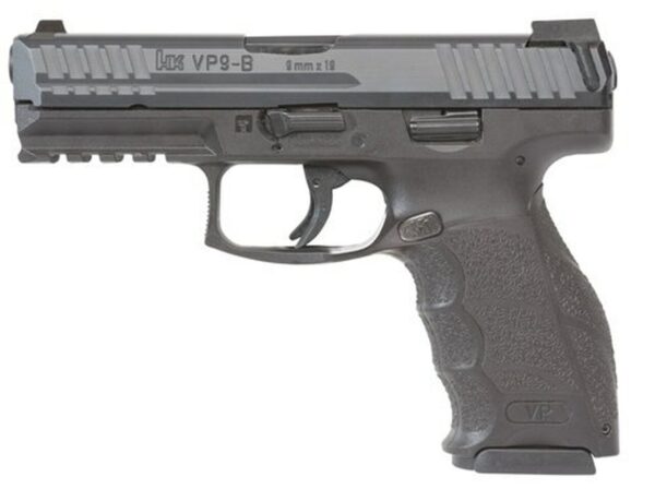 HK VP9-B 9mm, 4.09" Barrel, Black, 10rd