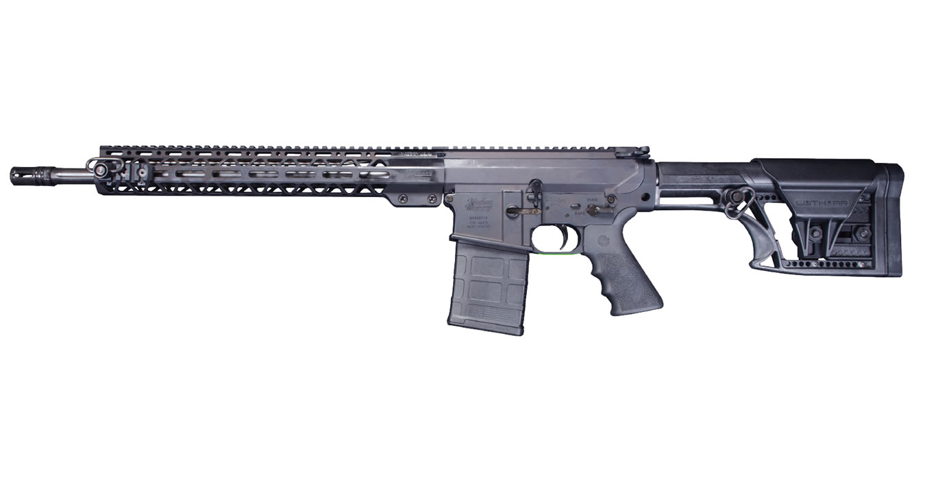 308 Win Semi-Auto Rifle with 18 inch Fluted Barrel, Luth-AR Stock and 15 inch Free-Float Forend - Firearms | The Gun Shop