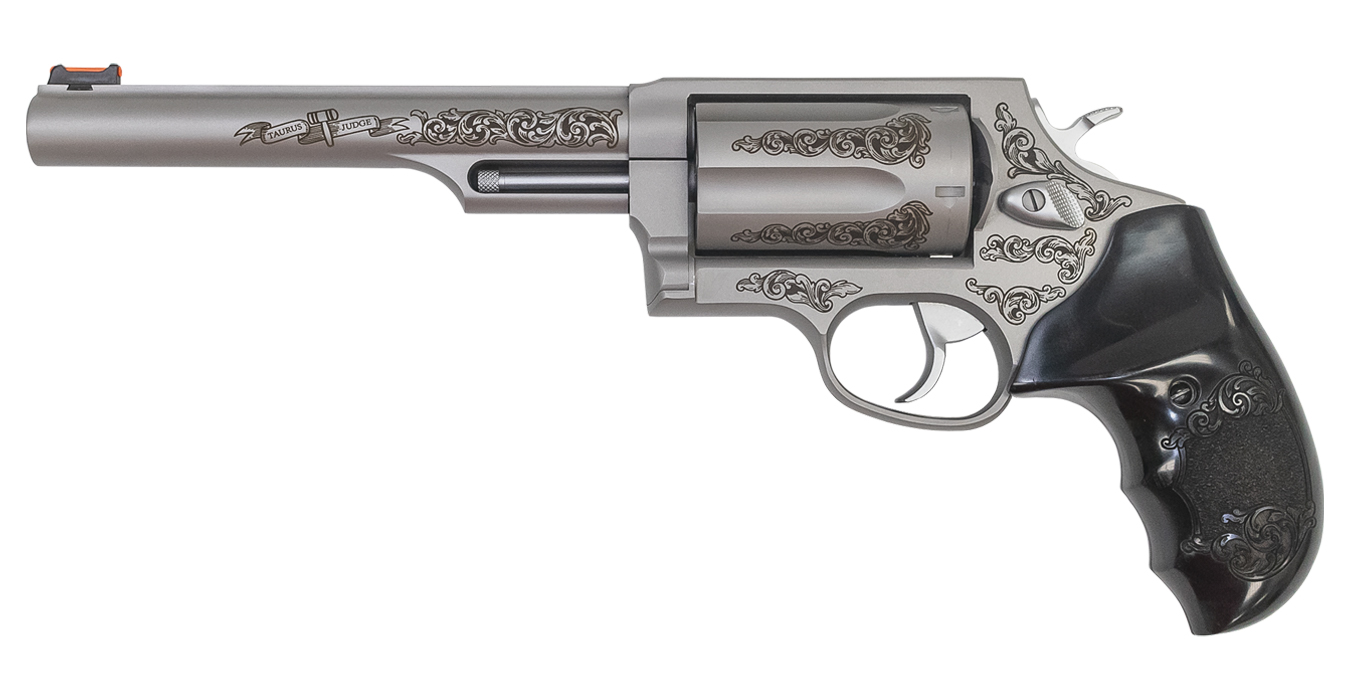 Judge 45 Colt / .410 Gauge 5-Shot Revolver with Laser Engraved Scrolls - Firearms | The Gun Shop