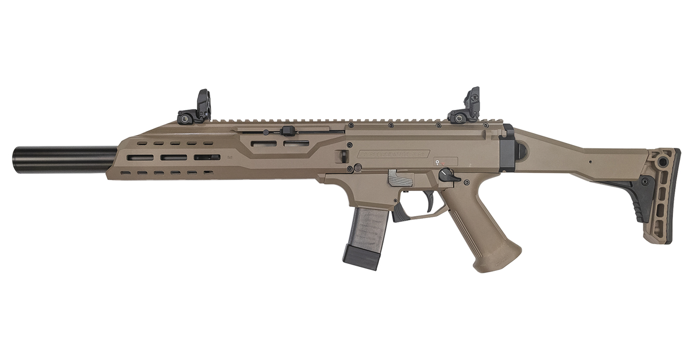 Scorpion EVO 3 S1 9mm FDE Carbine with Faux Suppressor - Firearms | The Gun Shop