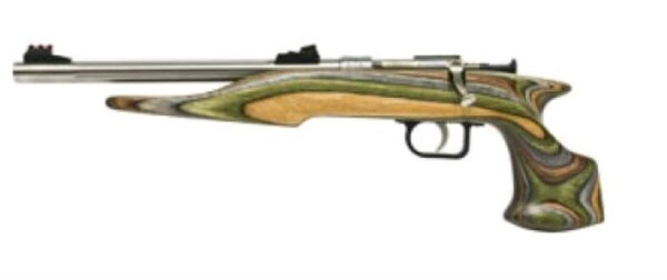 Keystone Crickett Davey Chipmunk Hunter Pistol 22LR, 10.5" Fluted SS Barrel, Barracuda Stock, Camo Finish, Williams Firesights