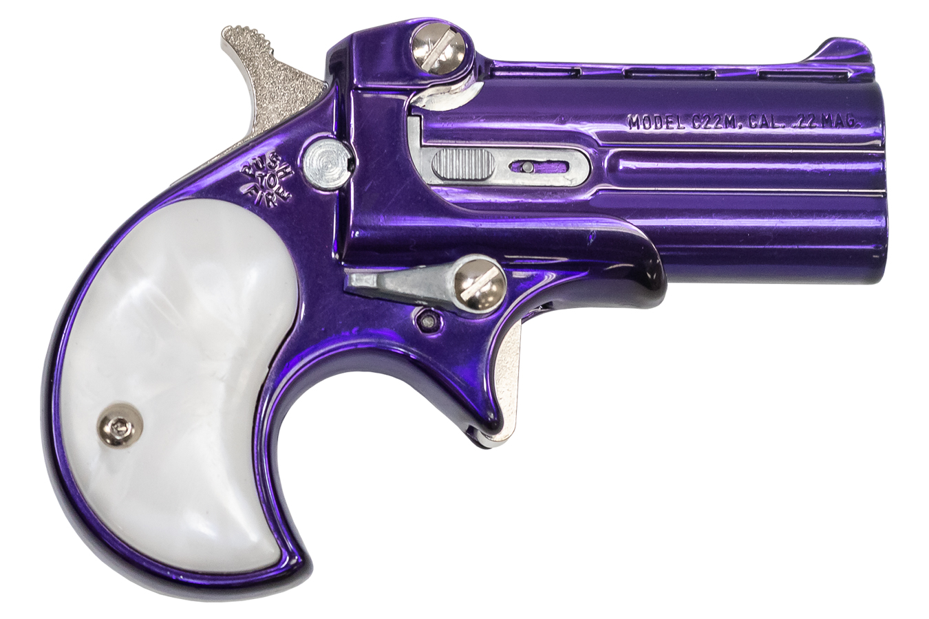 22 WMR Classic Derringer with Imperial Purple Finish and Pearl Grips - Derringers | The Gun Shop