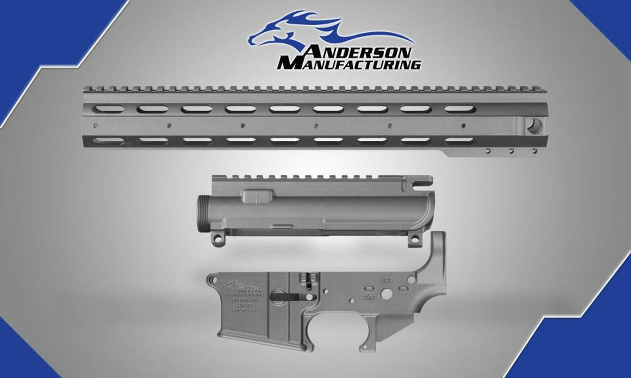 Anderson AR-15 AM-15 Tungsten Kit Upper, Lower, Handguard Tungsten Cerakote