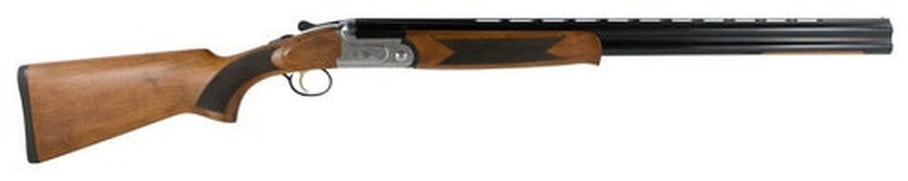 Dickinson Green Wing 12 Ga, 26" Barrel, 3" Chamber, Wood Stock, Silver Engraved, 2rd