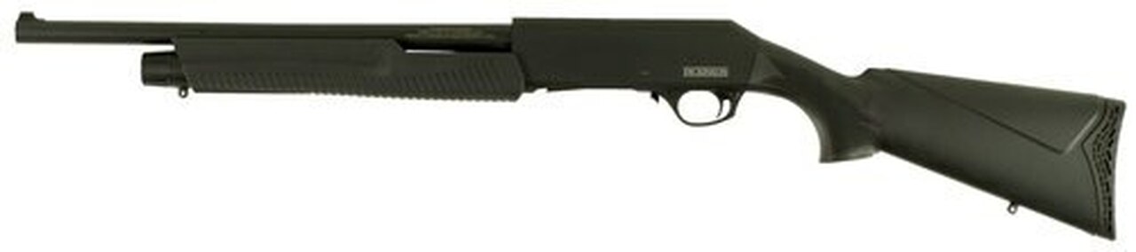 Dickinson Defense Pump-Action 12 Ga, 18.5" Barrel, 3", Synthetic Black, 5rd