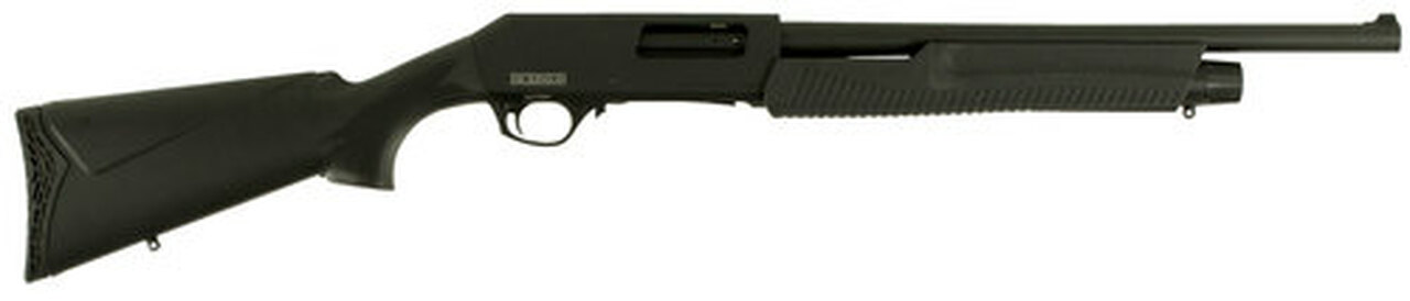 Dickinson Defense Pump-Action 12 Ga, 18.5" Barrel, 3", Synthetic Black, 5rd