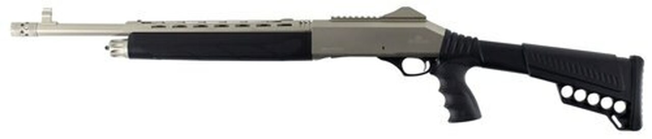Dickinson Defense AK Commando 12 Ga, 18.5" Barrel, 3", Silver Marinecote, 4rd