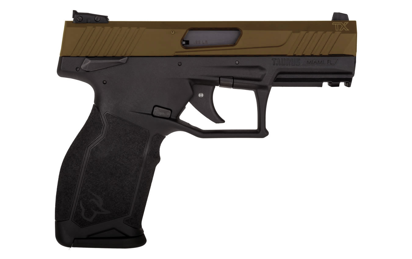TX22 22LR Rimfire Pistol with Black Frame and Bronze Slide - Firearms | The Gun Shop
