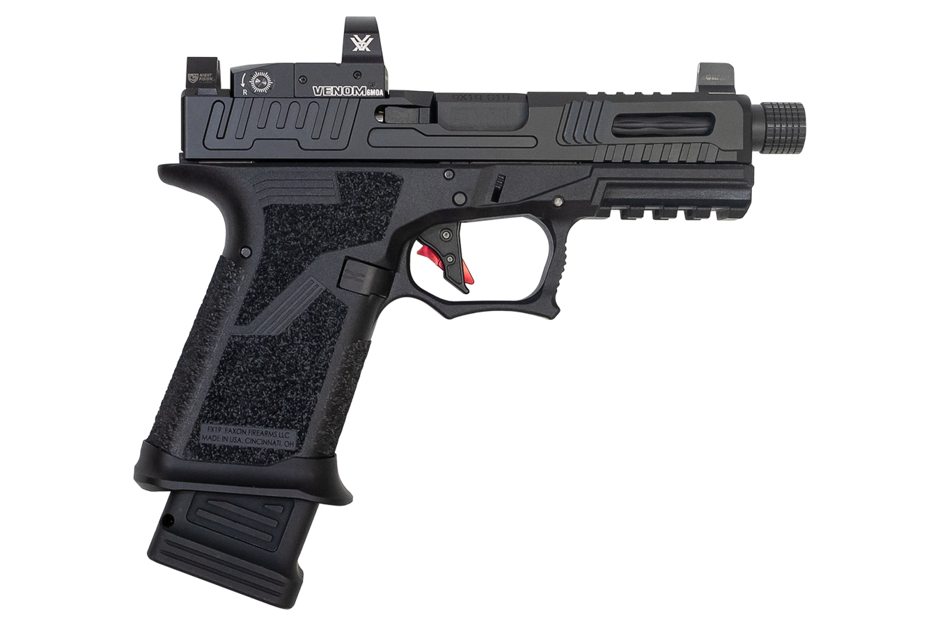FX19 9mm Hellfire Compact Pistol with Threaded Barrel and Vortex Venom Optic - Firearms | The Gun Shop