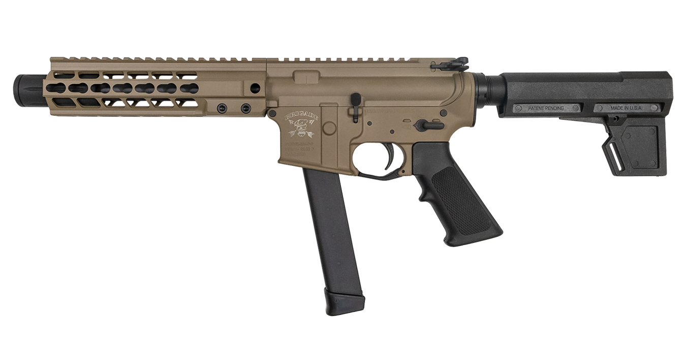 9mm Flat Dark Earth Battle Pistol with KeyMod Rail and Forged Lower Receiver - Firearms | The Gun Shop