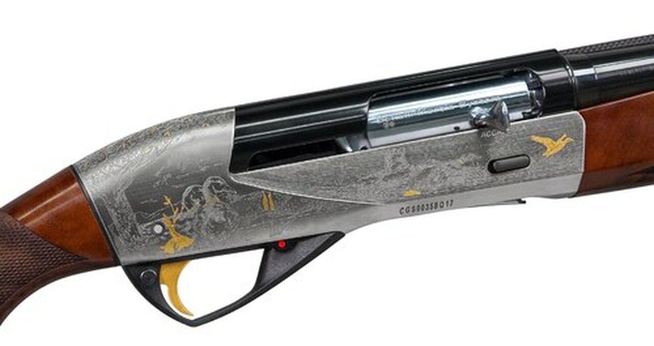 Benelli Accademia Semi-Auto 12 Ga, 28" Barrel, 3", AAA-Grade Walnut, Engraved, 4rd