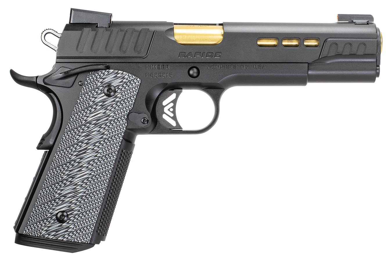 RAPIDE 10mm 1911 Semi-Auto Pistol with G10 Grips and Front Slide Serrations - Firearms | The Gun Shop