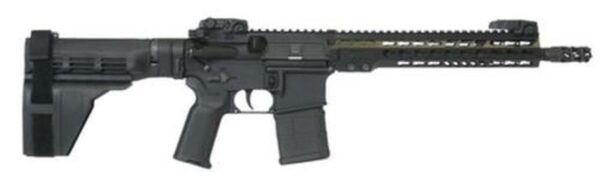 Armalite M-15 Pistol 5.56/223 11.5" Barrel Magpul MBUS Flip-Up Sights S&B Arm Brace 20rd