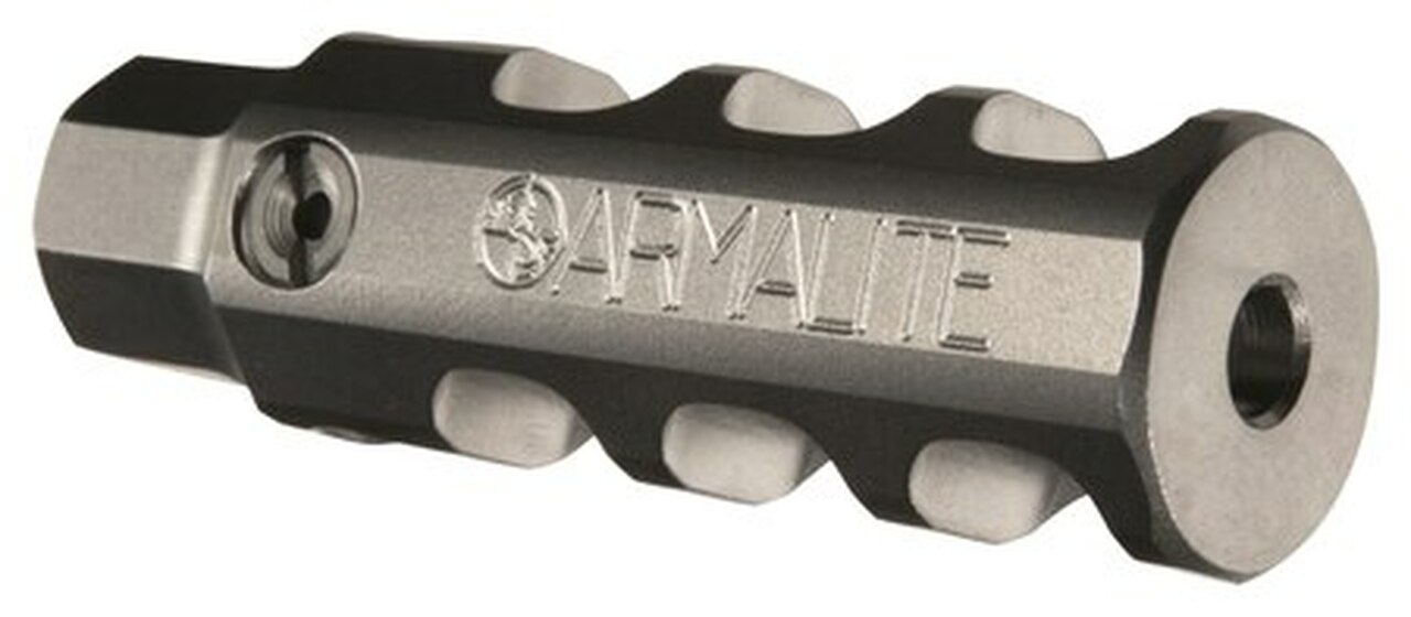 Armalite M-15 Muzzle Brake 223 Rem, 1/2X28, Tuning Screws, Black