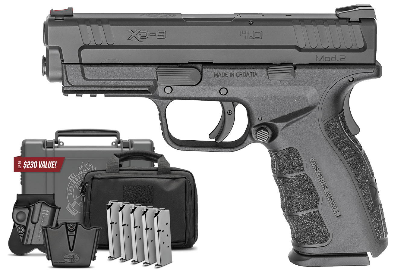 XD Mod.2 9mm 4.0 Service Model with Instant Gear Up Package - Firearms | The Gun Shop