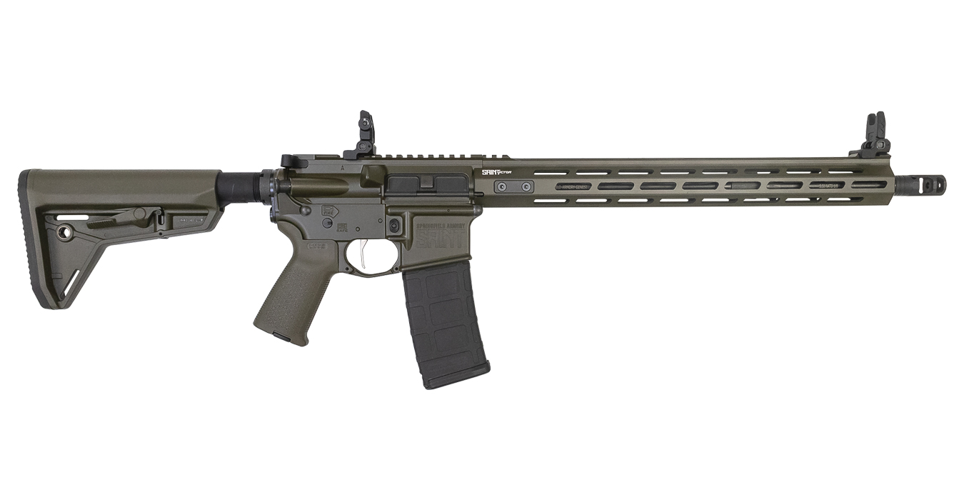 SAINT Victor 5.56mm OD Green Semi-Automatic Rifle - Firearms | The Gun Shop