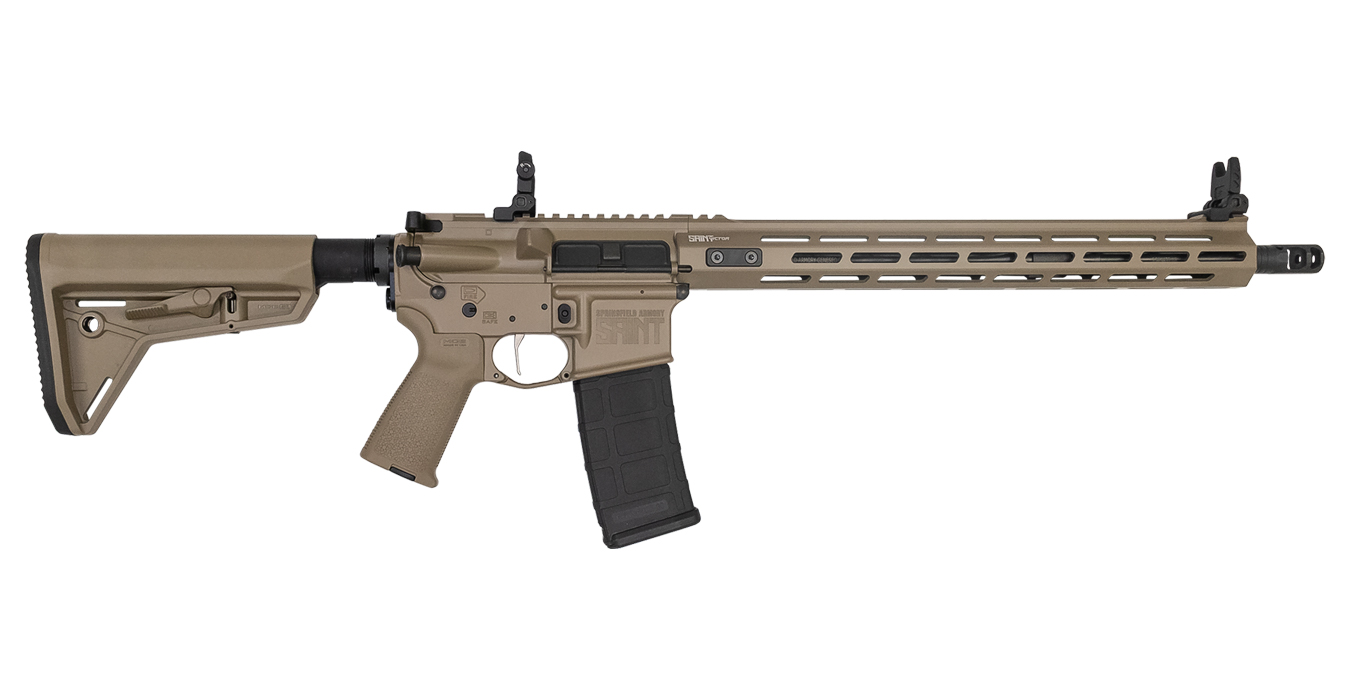 SAINT Victor 5.56mm Flat Dark Earth (FDE) Semi-Automatic Rifle - Firearms | The Gun Shop