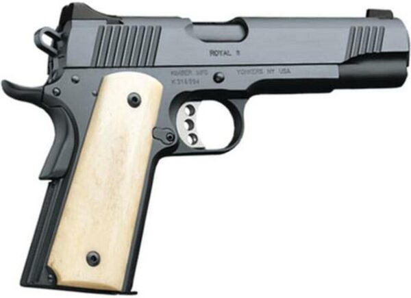 Kimber Royal II Custom Shop 45 ACP 5" Barrel Charcoal Blue Frame Bone Grips 7 Rd