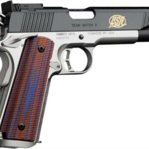Kimber Team Match II 45 ACP, 5", 8rd, 24k Gold USA Shooting Team Logo