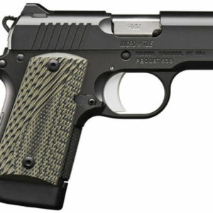 Kimber Micro 9 TLE 9mm, 4.07" Barrel, Thumb Safety, G-10 Grips, Matte Black, 7rd