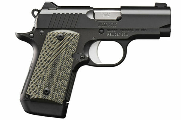 Kimber Micro 9 TLE 9mm, 4.07" Barrel, Thumb Safety, G-10 Grips, Matte Black, 7rd