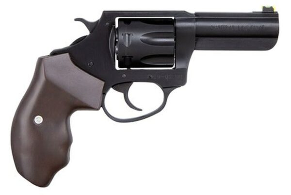 Charter Arms Professional 32 H&R, 3" Barrel, Steel Frame, Blacknitride+ Finish, Walnut Wood Grips, LitePipe Fiber Optic Front Sight, 7rd