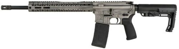 Black Rain Ordnance Fusion, 5.56/.223, 16" Barrel, 6-Pos MFT Stock, Titanium Battleworn, 30rd