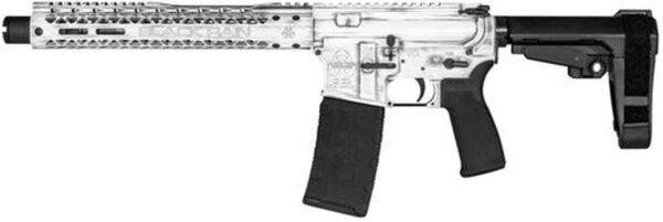 Black Rain Fusion AR Pistol 5.56/.223, 10.5" Barrel, Rubber White Battleworn, 30rd