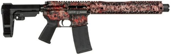 Black Rain Crypt AR Pistol .300 Blackout, 10.5" Barrel, Rubber Red Skulls, 30rd