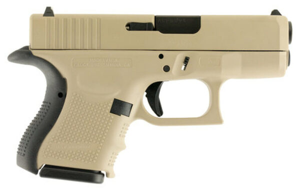 Glock G26 Gen4, 9mm, 3.42", 10rd, Desert Tan