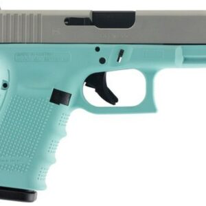 Glock G19 Gen4 Double 9mm 4.01" Barrel, Robin Egg Blue Interch, 15rd