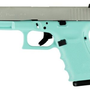 Glock G19 Gen 4, 9mm, 4.01" Barrel, 15rd, Robin Egg Blue
