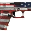 Glock G19 Gen4, 9mm, 4.02" Barrel, 15rd, American Flag Cerakote