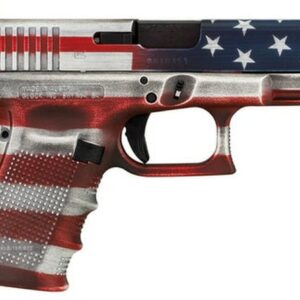 Glock G19 Gen4, 9mm, 4.02" Barrel, 15rd, American Flag Cerakote