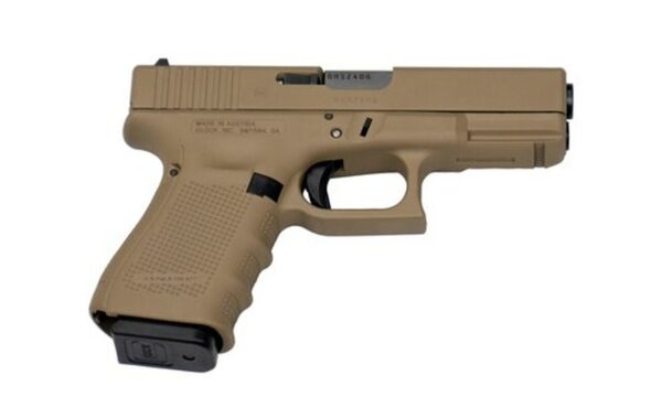 Glock 19 Gen4, 9mm, 4.02" Barrel, 15rd, Flat Dark Earth