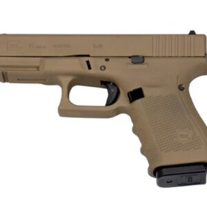 Glock 19 Gen4, 9mm, 4.02" Barrel, 15rd, Flat Dark Earth