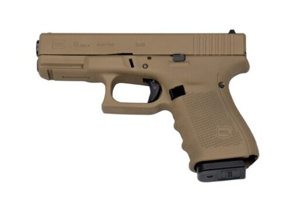 Glock 19 Gen4, 9mm, 4.02" Barrel, 15rd, Flat Dark Earth