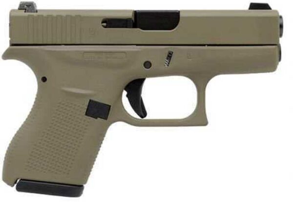 Glock G42, .380 ACP, 3.25" Barrel, 6rd, Flat Dark Earth