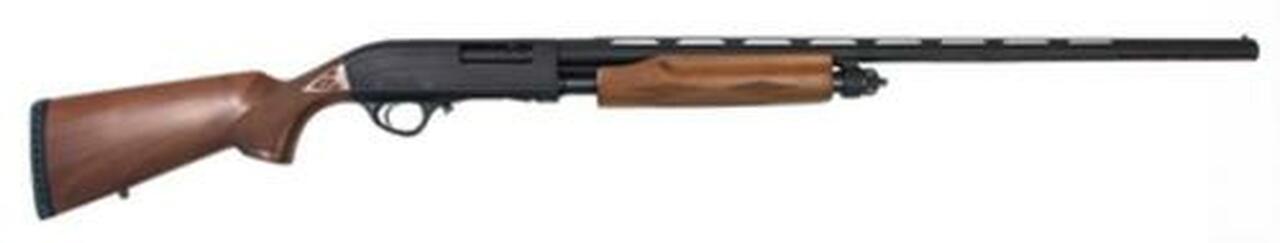 Escort M87 Pump 20 Ga 3" Chamber 28" Barrel Blue Finish Fiber Optic Front Sight Turkish Walnut Stock Satin Finish