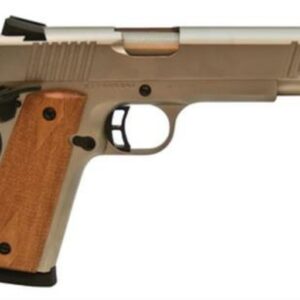 Citadel M-1911 Full Size .45Acp 5 Inch Barrel Brushed Nickel Finish Wood Grip 8 Round