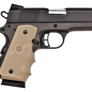 Citadel M-1911 Compact 45 ACP 3.5" Barrel Matte Black Hogue Grip Sand 7rd