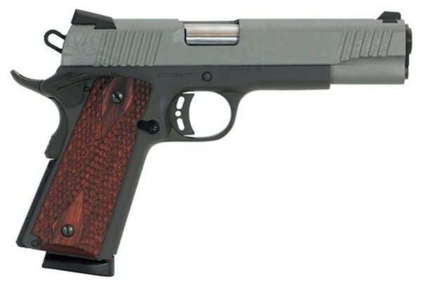 Citadel 1911 A1 Madagascar, 45 ACP, 5" Barrel, 8rd, Redwood Grips, Laser Etched Gray Slide, Black Flame