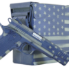 Citadel M-1911 45 ACP, 5" Barrel, Black G10 Grip American Flag, Battleworn Green Frame American Flag, Battleworn Green Slide, 8rd