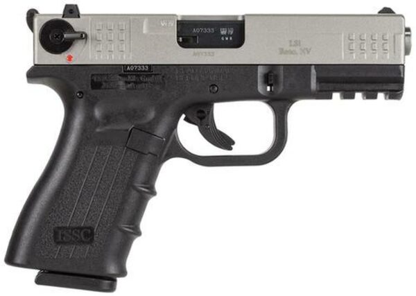 ISSC M22 Standard 22LR 4" Barrel, Black Poly Frame/Brushed Chrome Slide, 10rd